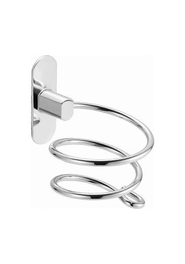 Ganzhoushop 1 Adet - Banyo Saç Kurutma Makinesi Rafı - Alüminyum Saç Kurutma Makinesi Rafı - Kare Tabanlı Gümüş Delme Gerektirmeyen Kurulum Çok Renkli