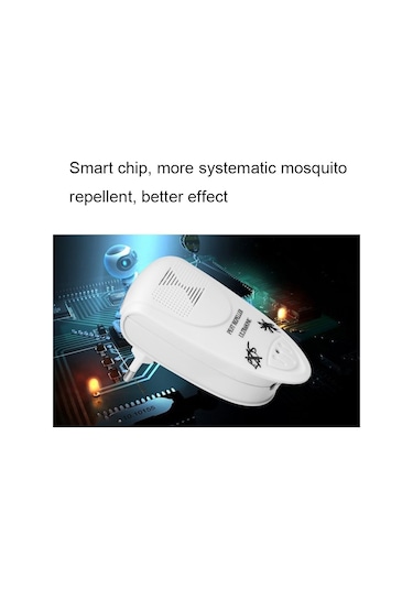 Lı-3110 Ultrasonik Elektronik Sıçan Kurtlayıcı Ev Akıllı Böcek Kovucu Beyaz , Boyut:abd Fişi Beyaz