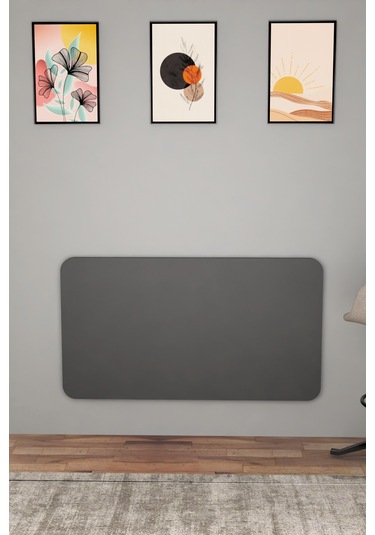 Katlanabilir Duvara Monte Masa - 50x90 Cm Ofis, Ev Çalışma Masası Antrasit
