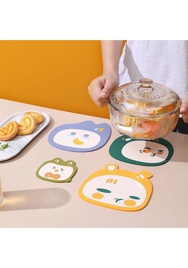 Yaratıcı Masa Üstü İzolasyon Paspası - Mavi