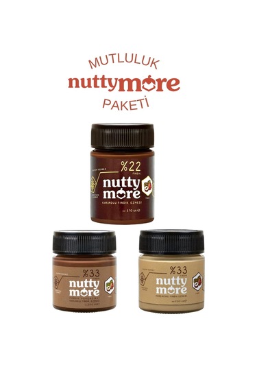 Nutty More %22 Kakaolu Fındık Ezmesi 370 Gr X 2 Adet