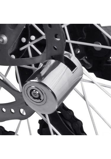 Yuntech01 Alloy Elektromobil Bisiklet Motosiklet Disk Fren Kilit - Çok Amaçlı, Anti-kesme, Kolay Kilitlenme, 2 Anahtar - Güvenli Taşıma