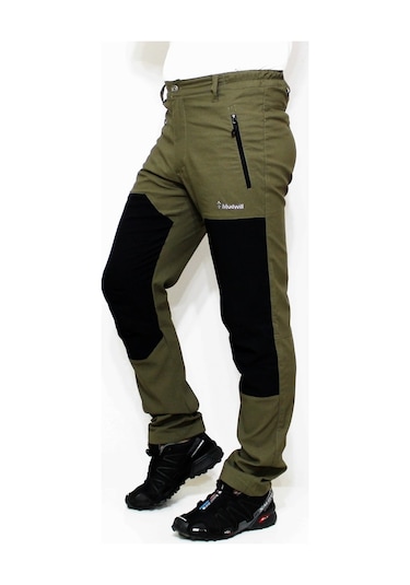 Mudwill Alpin Likralı Erkek Outdoor Pantolon Haki-Siyah Haki