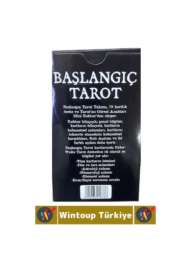 Özel Üretim Psikolojik Kişisel İç Yansıtma Kehanet Açıklamalı Başlangıç Tarot Destesi 78 Kart
