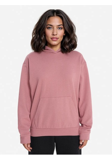 Matrix Sport Kadın Oversize Kapüşonlu Sweatshirt 476011428 Pembe