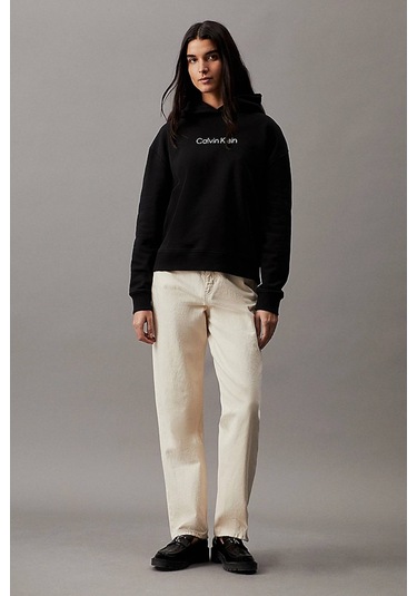 Calvin Klein Kadın Sweatshirt-k20k205449 Siyah
