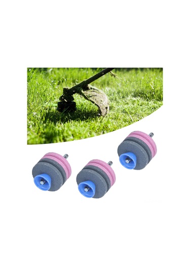 Hangfox 3 Adet 4 Katlı Korundum Taşlı Kesici Bıçağı Şişirme Talaşı, Çim Biçme Makinesi, Tractor, Rototiller Uyumlu