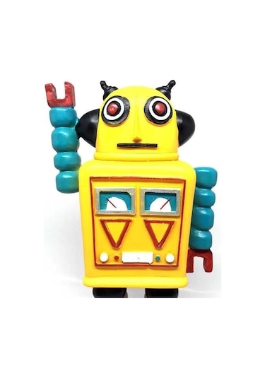 Büro Ev Hediyesi İçin Nostaljik Sevimli Uzaylı Robot Figür Biblo