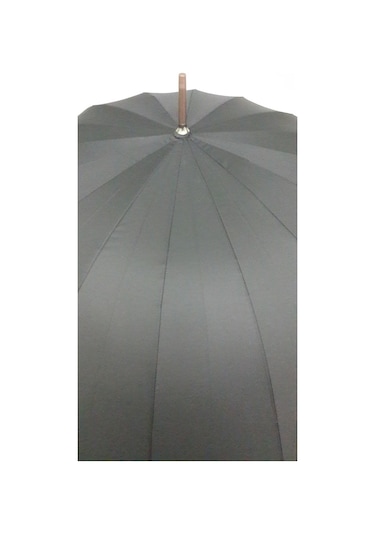 Erkek Protokol Baston Şemsiye 110 CM Çap Boy 90 CM Siyah