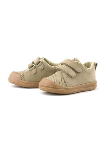 Rakerplus Hakiki Deri Vizon Cırtlı Anatomik Bebek Spor Ayakkabı Sneaker Vizon