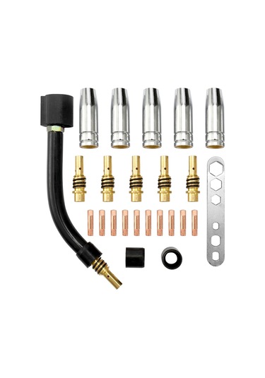 Hallow 24 Adet Takım 15ak Torch Sarf Malzeme Elektrot Koruma 1.0 MM