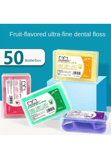 Willowhaven 50lı Paket Nane Aromalı Diş İpi Ve Kürdan Seti, Taşınabilir Kutu, Alkol İçermez, Aile Kullanımı