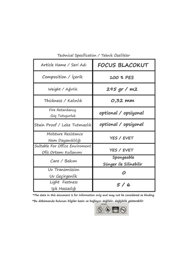 Stor Perde Focus Blackout Vip Serisi 3 Katmanlı, İthal (442342201)