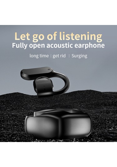 Folinda Gt05 Kulaküstü Açık Kulaaklı Bluetooth 5.4 Kulaklık - Spor İçin Ağrısız Taşıma, Dış Ses Algılama, Uzun Pil Ömrü, Dokunmatik Kontrol, Ipx5 Su Geçirmez, 300mah Şarj Kutusu, Siyah