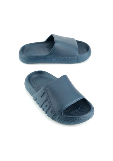 Gezer Yazlık Erkek Çocuk Eva Islak Zemine Uygun Ev Bahçe Banyo Havuz Terlik Lacivert
