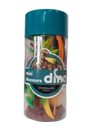 C Toys Dinazorlar Hayvan Set Silindir Kutulu Hayvan Figürü