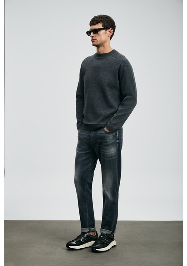 Lufian Erkek Hegel Spor Slim Fit Jean Pantolon 112200265 Gri Gri