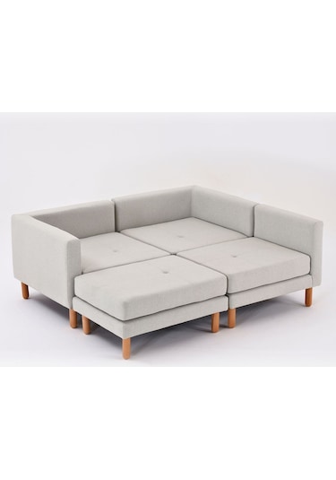 Armin Akıllı Köşe Koltuk Takımı & Modern Modüler Yataklı Köşe Takımı - Bordo