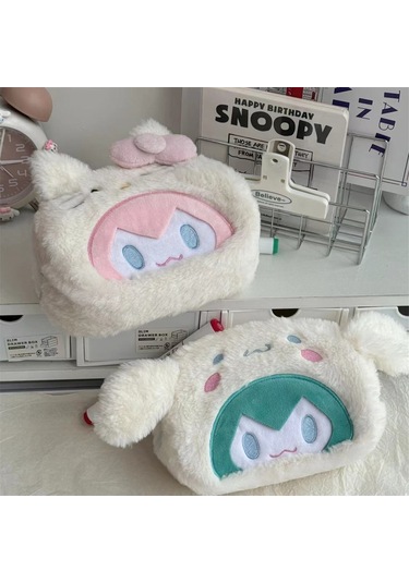 Anime Tarzı Sevimli Kırtasiye Saklama Çantası, Öğrenci Kalem Çantası, Sevimli Kedi Ve Köpek Kırtasiye Saklama Çantası, Öğrenci Kalem Çantası