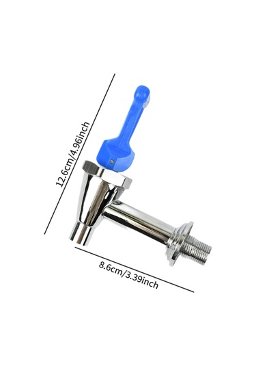 Homyl Kahve Sıcak İçecek Musluğu Paslanmaz Su Sebili Kova Cam Mavi