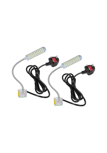 Springsun 2 Adet 30 Led Işıklı Dikiş Makinesi Aydınlatması - Beyaz Işık 5000k, 1.5m Kablolu, 110-240v Endüstriyel Dikiş Işığı Gösterildiği Gibi