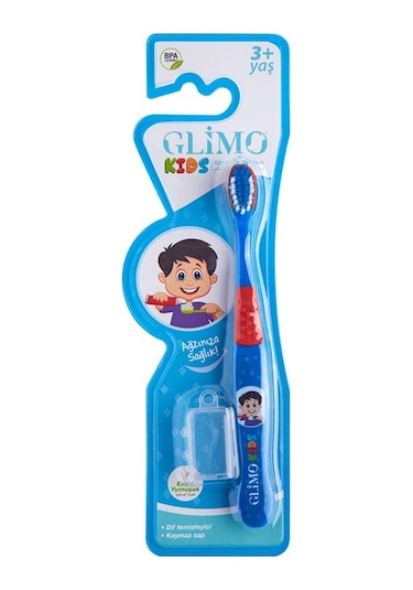 Glimo Kids 3+ Yaş Kapaklı Diş Fırçası Extra Soft