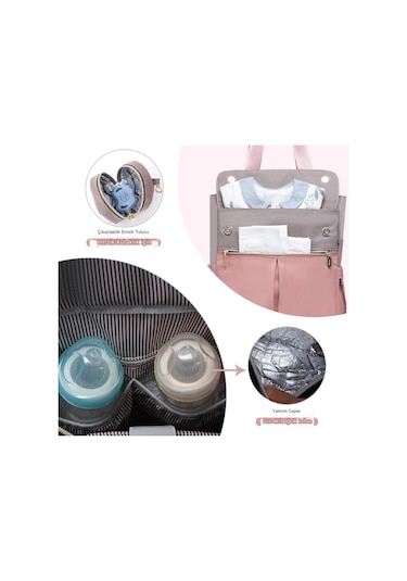 Lovevook Ub2079 Bebek Bakım Çantası Haki