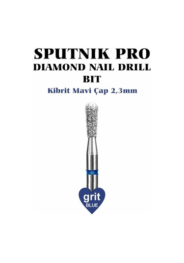 Elmas Kibrit Freze Mavi Çap 2,3mm