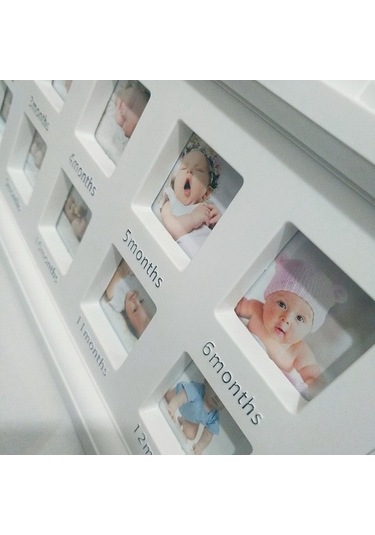 Tongxida Yaratıcı Kendin Yap Ev Dekoru Bebek Anıtı Büyüyen Fotoğraf Çerçevesi Mavi