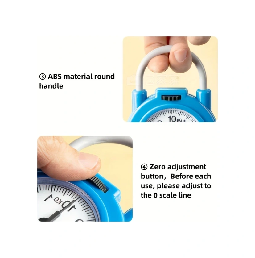 Willowhaven Mavi Taşınabilir Mekanik El Terazisi, Hassas 10kg Yük Kapasiteli Mavi