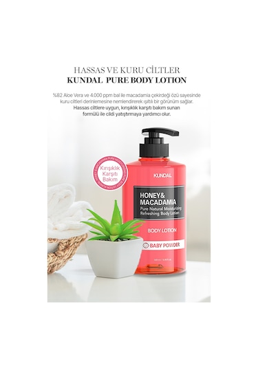 Kundal Honey&Macadamia Pure Baby Powder Body Lotion 500 ML