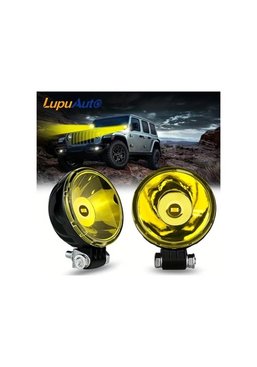 Xuweiwei Lupuauto 7.62cm Led Spot Işık 2 Adet Sarı Süper Parlak 3000 Lümen 12 24v Offroad Işık