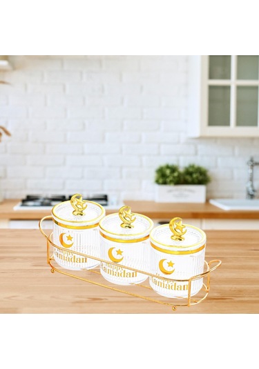 Suntek Şeker Kavanozları Düğün Dekoru Ile Mutfak Tatili Şeffaf