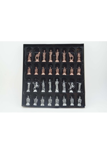 Gifthome Metal Satranç Takımı orta Truva ve sparta antik rustik Cevi