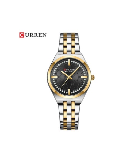 Yingfu Curren 9096 Kadın Saati - Paslanmaz Çelik Kordonlu, Suya Dayanıklı Moda Kol Saati Altın Altın