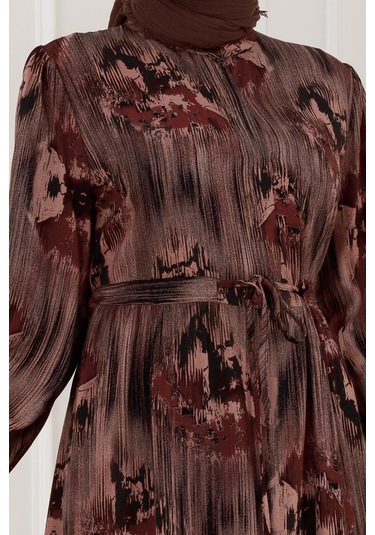 Beli Tünelli Hera Viscon Elbise-siyah-5311 Siyah