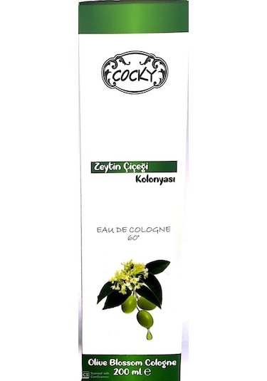Cocky 60 Derece Zeytin Çiçeği Kolonyası 200 ML
