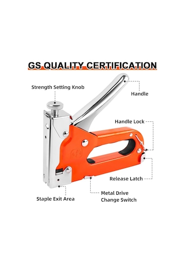 4'ü 1 Arada Zımba Tabancası Seti, U-şekilli Çivi Tabancası,ağır