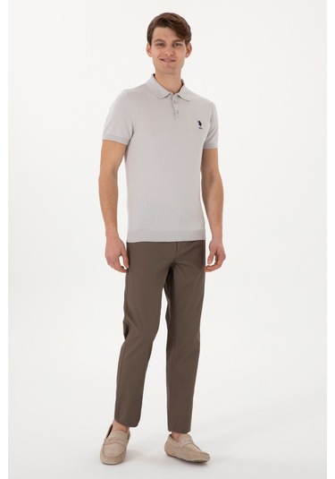 U.s. Polo Assn. Erkek Açık Gri Kazak /triko 50299359-vr001 Acık Grı Açık Gri