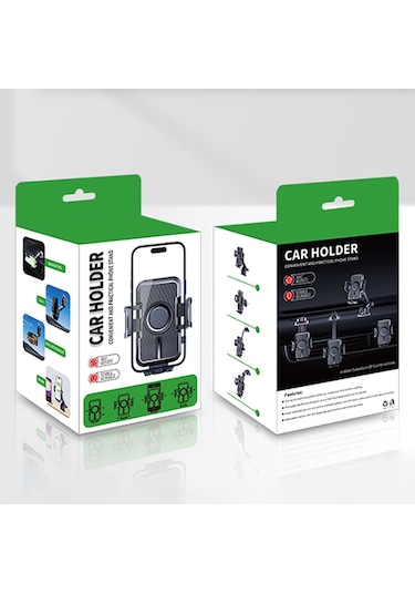 Cbtx Global Araba Vantuz Telefon Tutacağı Hava Firar Kontrol Paneli Ön Cam Telefon Montajı