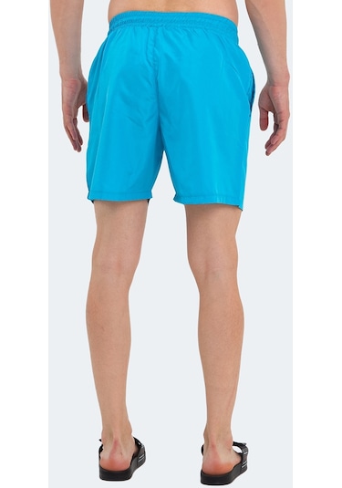 Slazenger RATING KTN Erkek Cepli Deniz Şortu Turkuaz Mayo