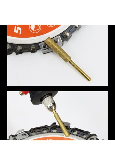 Lemestar Titanyum Kaplama Zincir Testeresi Bileme Aleti Seti, 8 Parça, Elektrikli Testereler İçin Yüksek Performans