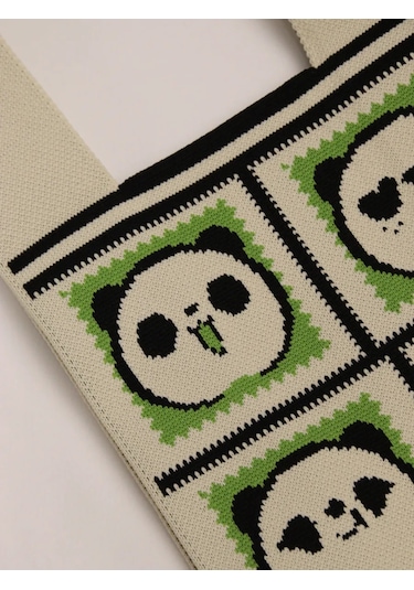 Teendream Panda Baskılı Shopper Çantası 338835622 Açık Pembe