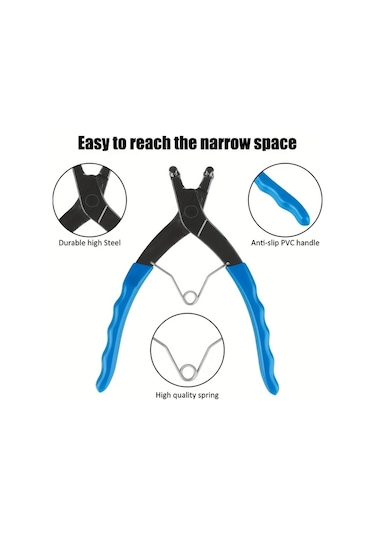 Hightower 1 Adet Yaylı Saplı Dayanıklı 90 Derece Segman Pensesi - İç Çember Sökme Takma Aracı