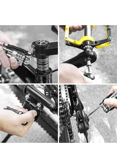 Suntek Taşınabilir Çok Işlevli Bisiklet Tamir Aleti Siyah