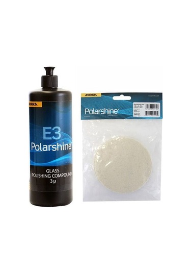 Mirka E3 Cam Pastası 1 Lt Ve Cam Keçesi Set