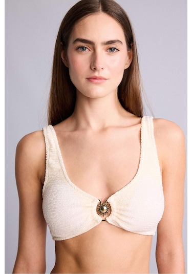 Defacto Regular Fıt Kırışık Dokulu Kapalı Beyaz Bikini Üstü E0206ax26smwt16 Beyaz-wt16 Defacto Regular Fıt Kırışık Dokulu Kapalı Beyaz Bikini Üstü E0206ax26smwt16 Beyaz-wt16