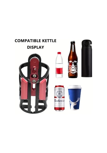 Xuweiwei Golden Alüminyum Alaşım Su Şişesi Tutucu Motosiklet Bisiklet Ve Elektrikli Bisikletler İçin Dayanıklı Yüksek Mukavemetli Altın