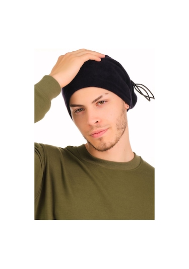 Unisex Polar Lacivert Boyunluk 2'li Set Lacivert