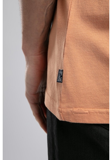 Lee Cooper Gael Erkek O Yaka T-shirt Somon-19818 Somon